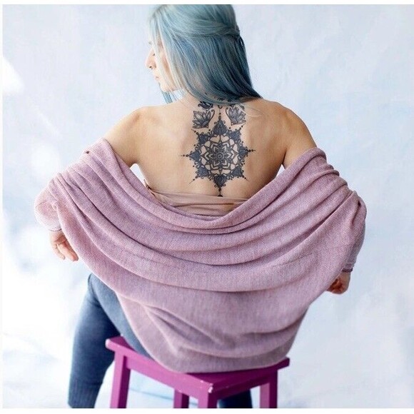 Ingugu Knit Shrug Fine Baby Alpaca Wool Cocoon Cardi Ballerina Pink Delicate S/M - Picture 2 of 8